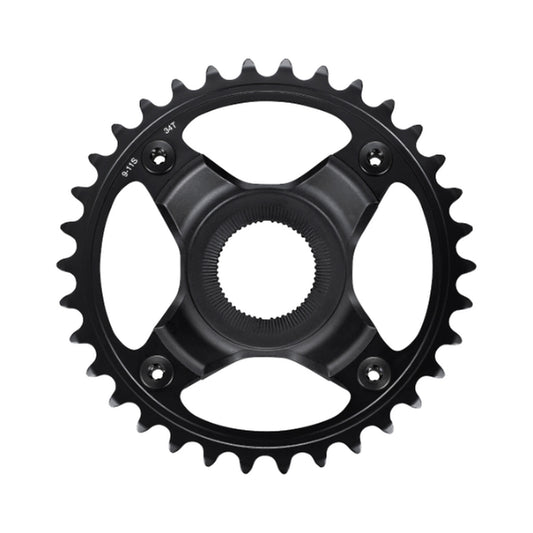 SHIMANO SM-CRE70-B E-Bike-1-fach-Kettenblatt, 9/10/11-fach, 53 mm Kettenlinie — Kettenblatt auf weißem Hintergrund