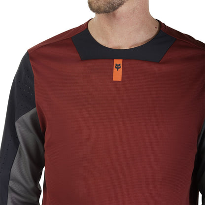 Trikot FOX DEFEND Lange Ärmel Bordeaux