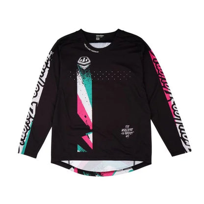 Trikot TROY LEE DESIGNS SPRINT FULL PULL Junior Langarm Schwarz