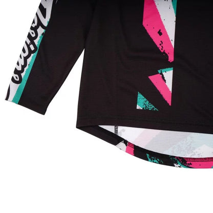 Trikot TROY LEE DESIGNS SPRINT FULL PULL Junior Langarm Schwarz