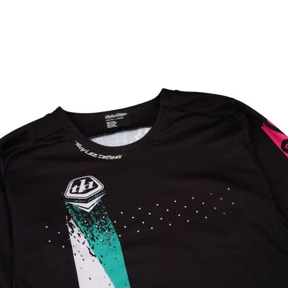 Trikot TROY LEE DESIGNS SPRINT FULL PULL Junior Langarm Schwarz