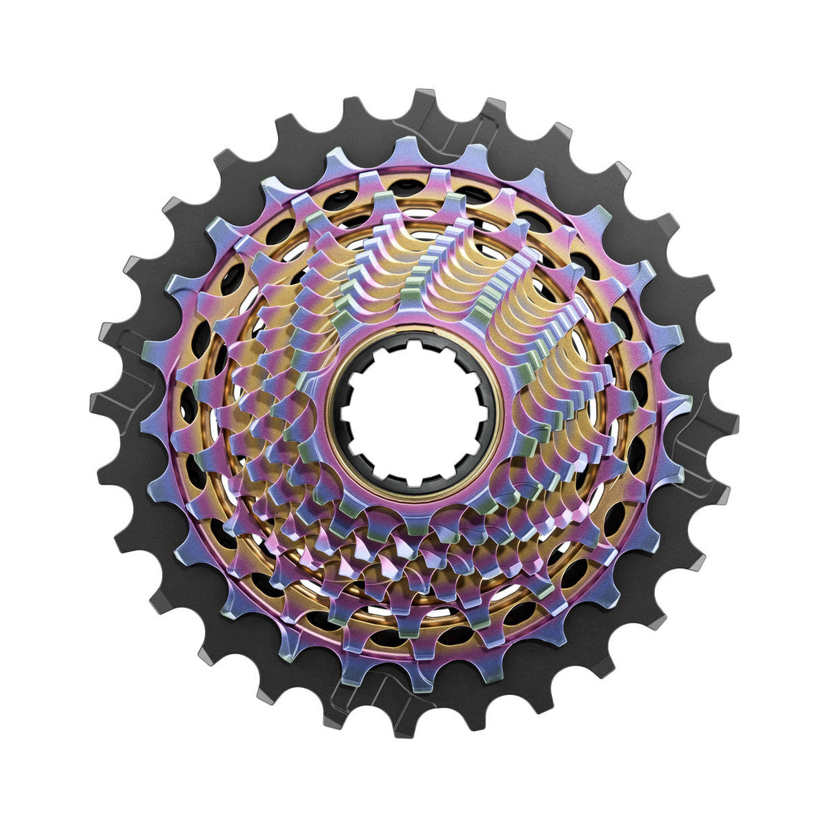 SRAM RED XG-1290 E1 Rainbow 12-fach-Kassette – Hauptfoto auf weißem Hintergrund