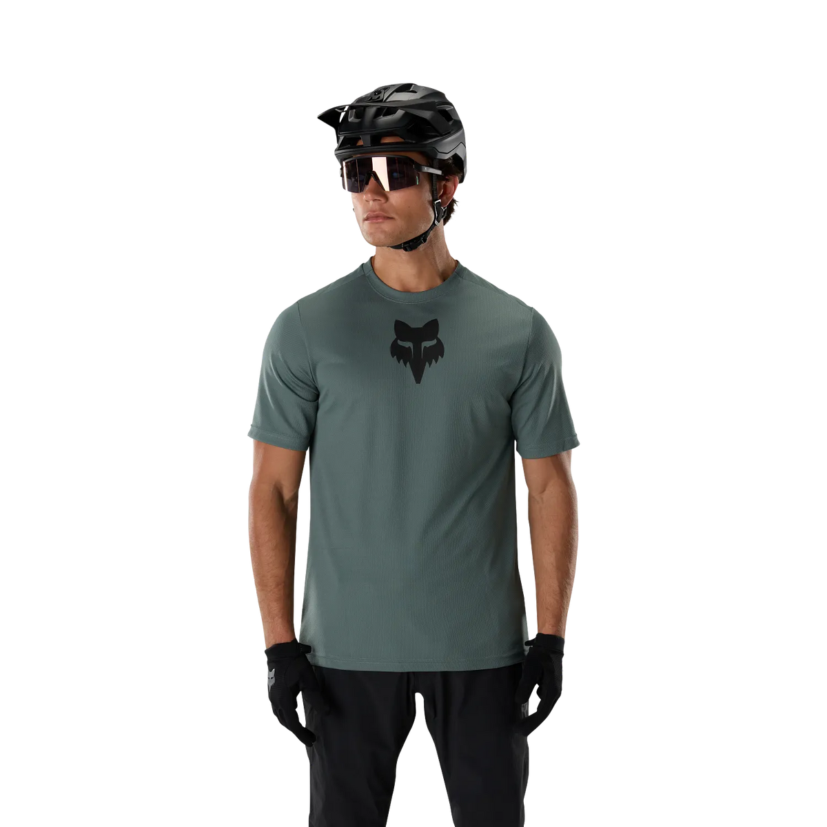 FOX RANGER FOX HEAD Kurzarmtrikot Salbeigrün
