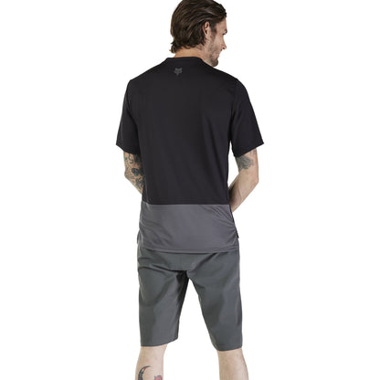 Trikot FOX RANGER WORDMARK Kurzarm Schwarz
