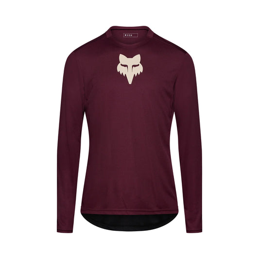 FOX RANGER FOX HEAD Langarmtrikot Bordeaux 2026