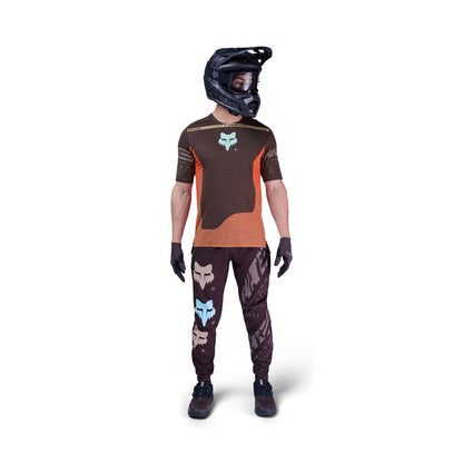 Trikot FOX FLEXAIR ELEVATED Kurzarm Braun/Orange