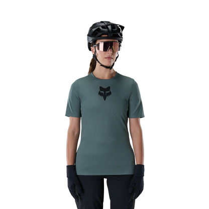 FOX RANGER HEAD Damen-Kurzarmtrikot Salbeigrün