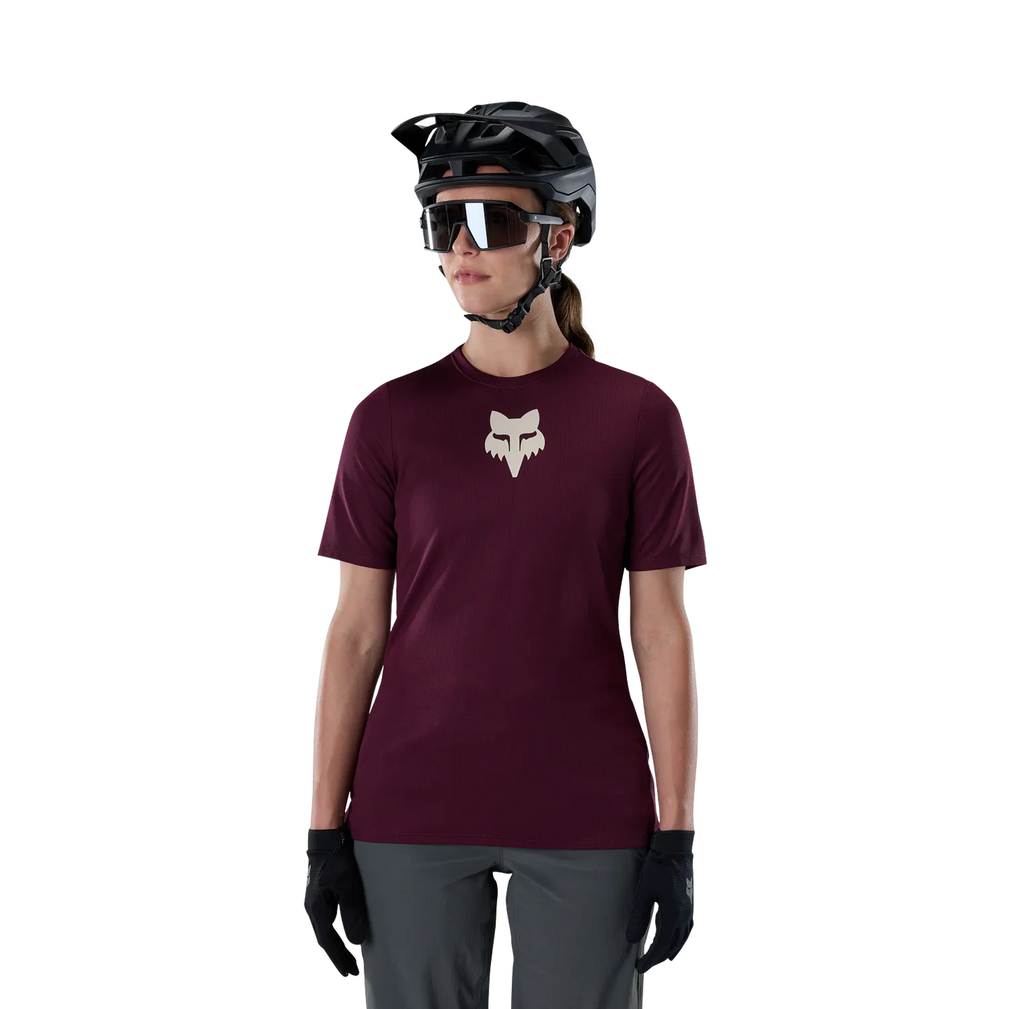 FOX RANGER FOX HEAD Kurzarm-Trikot Damen Bordeaux