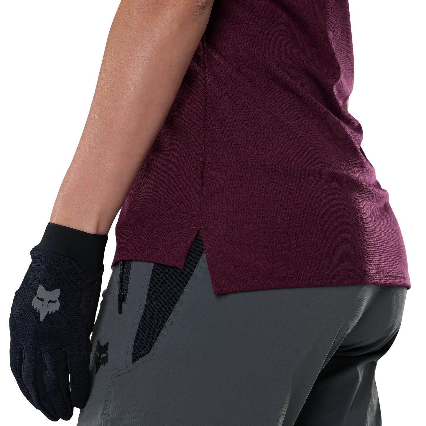 FOX RANGER FOX HEAD Kurzarm-Trikot Damen Bordeaux