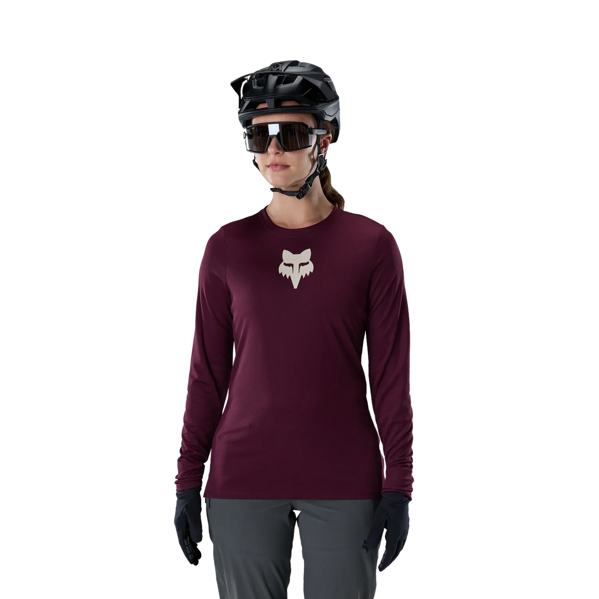 FOX RANGER FOX HEAD Damen-Langarmtrikot Bordeaux