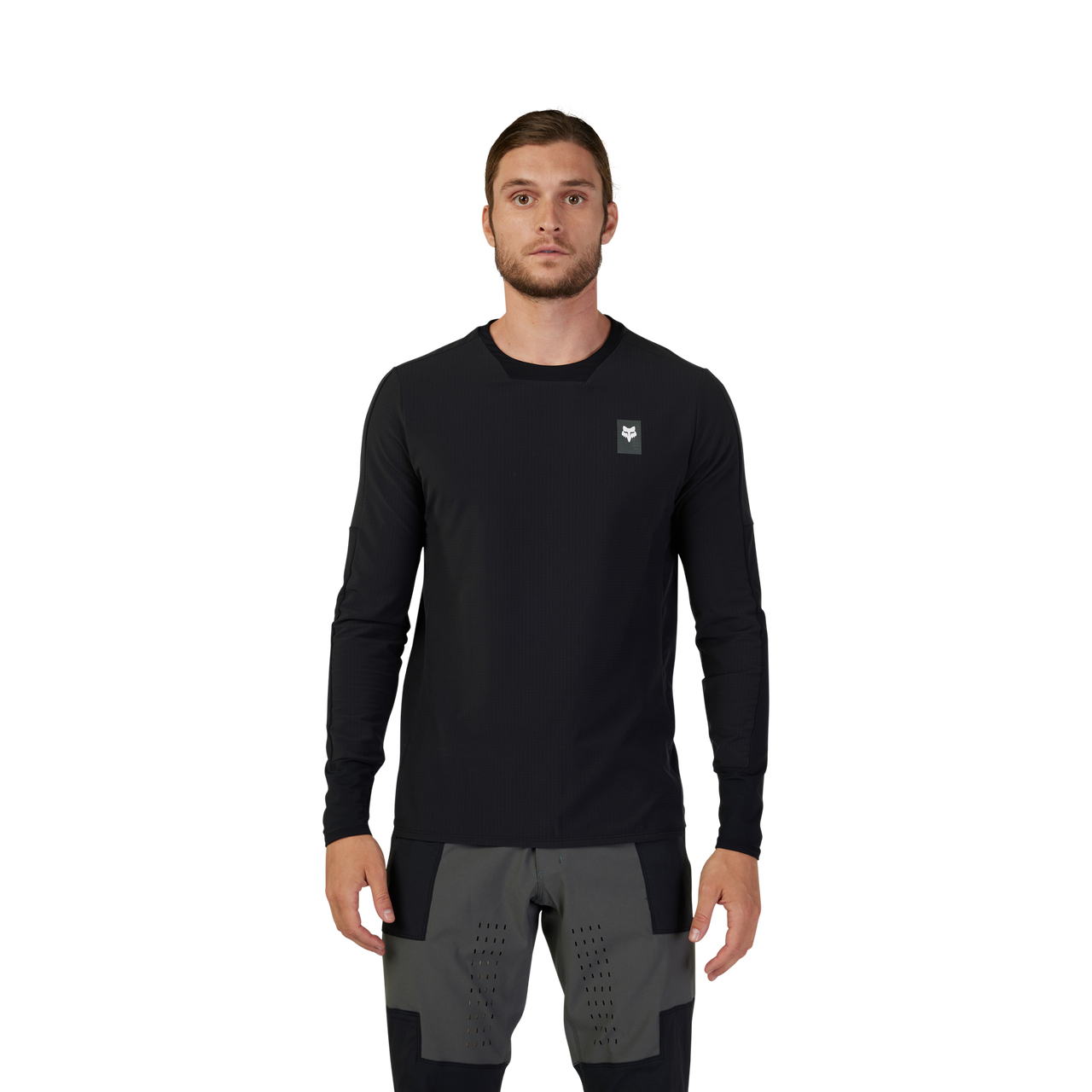 FOX DEFEND THERMAL Trikot Langarm Schwarz