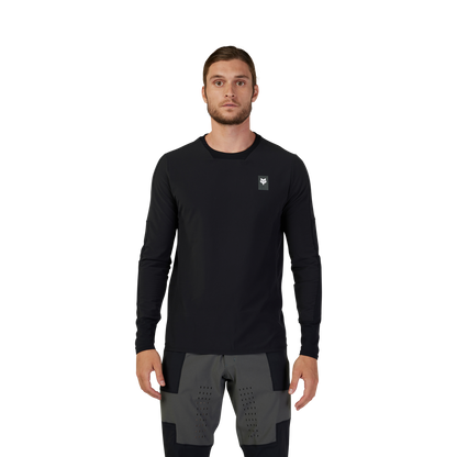 FOX DEFEND THERMAL Langarm-Trikot Schwarz