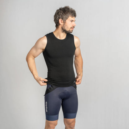 Ärmelloses Funktionsunterhemd GRIPGRAB PACR SPRING AUTUMN SEAMLESS Schwarz