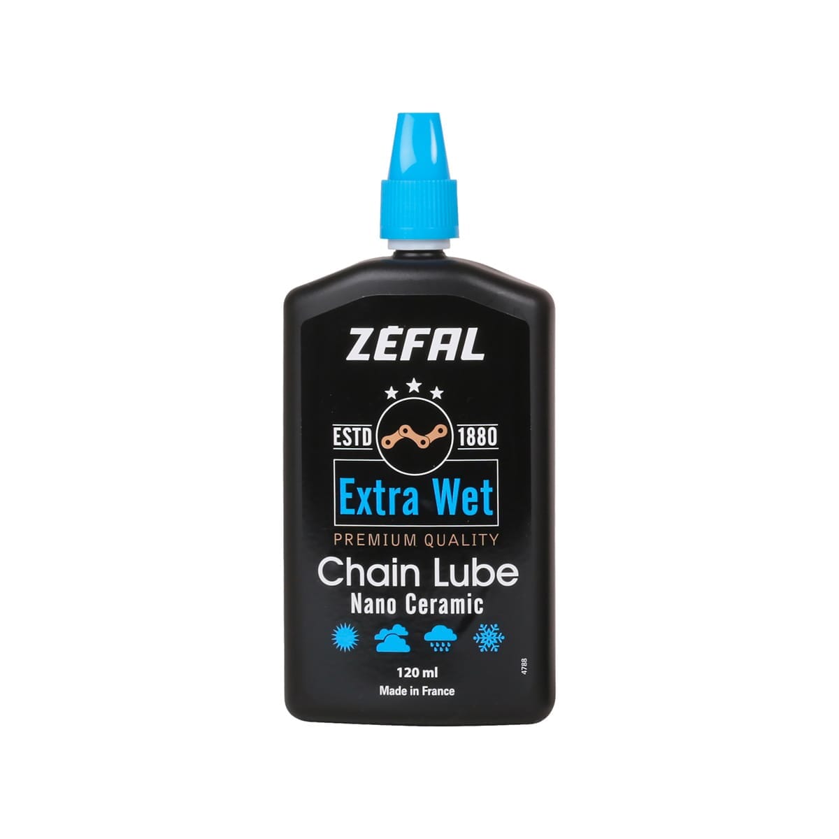 Lubrifiant Céramique pour Chaîne ZEFAL EXTRA WET LUBE - Toutes Conditions (120 ml)