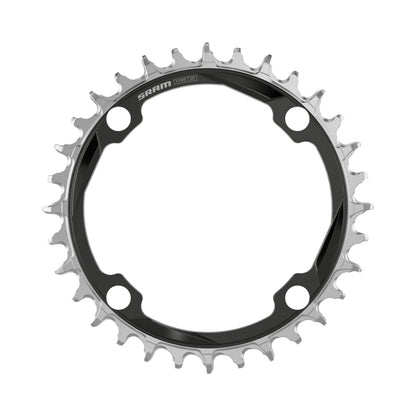 SRAM XX T-TYPE Kettenblatt, 12-fach, 104 BCD, für O-CHAIN — Kettenblatt auf weißem Hintergrund