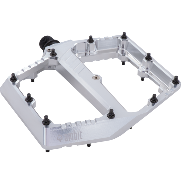 Flache Pedale AMBIT Breach Large Silber