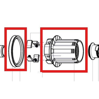 FREILAUFKÖRPER MAVIC ITS-4 + DICHTUNG 2013 (OHNE SCHLÜSSEL)
