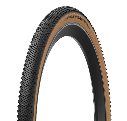 MICHELIN POWER-Reifen GRAVEL 700x40c Tubeless Ready Braun