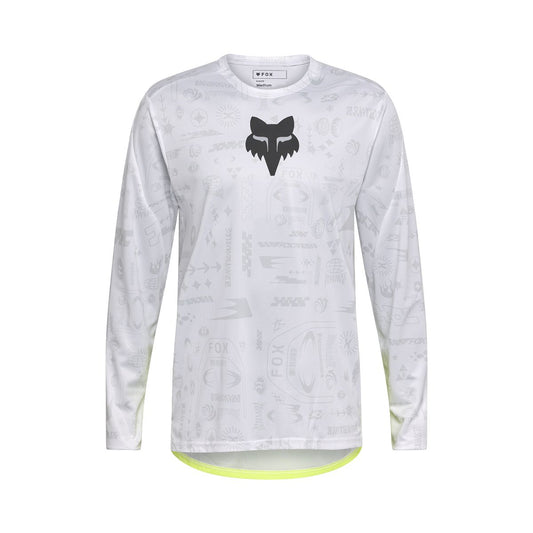 FOX RANGER LUNAR Langarmtrikot Weiß/Gelb - Special Edition