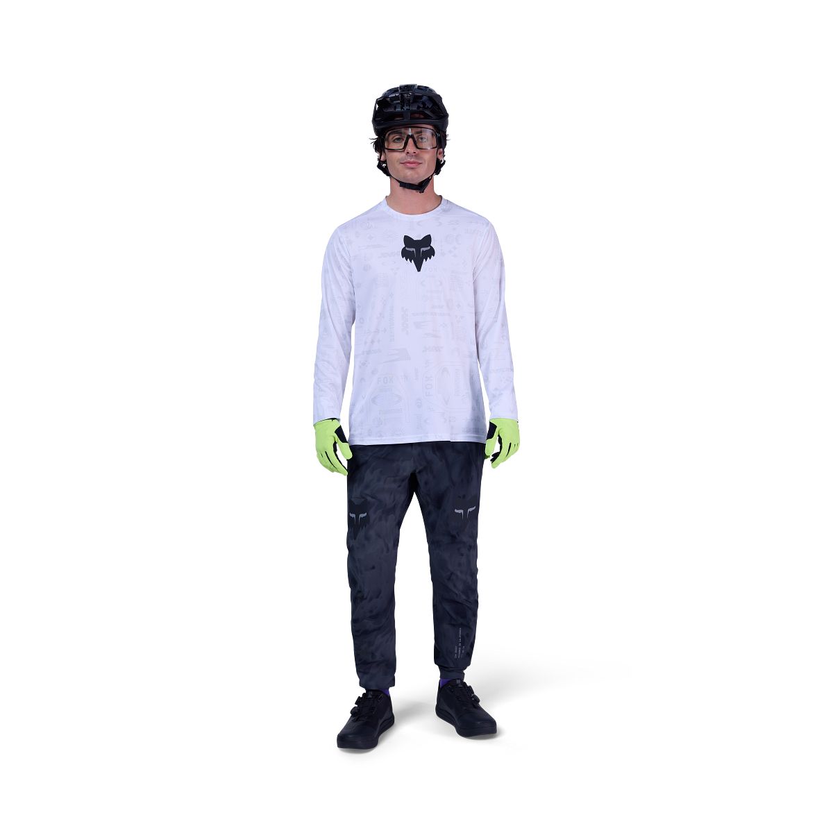 FOX RANGER LUNAR Langarmtrikot Weiß/Gelb - Special Edition