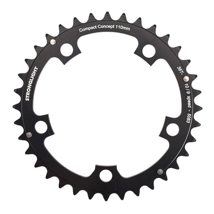 Inneres Kettenblatt 9/10G STRONGLIGHT ALU 5083 TYP S 110mm schwarz