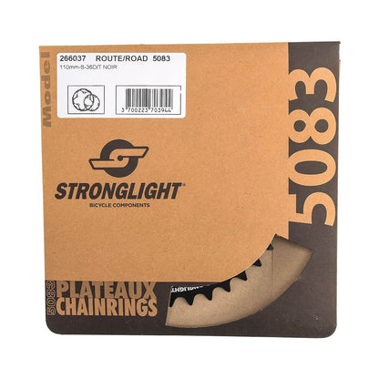 Innenkettenblatt 9/10V STRONGLIGHT ALU 5083 Typ S 110 mm Schwarz
