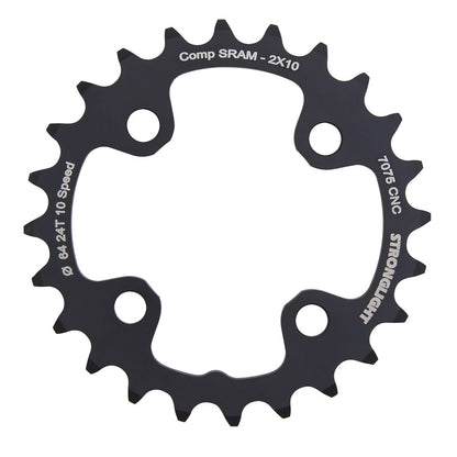 Inneres Kettenblatt STRONGLIGHT ALU 7075 10-fach Doppel 4 Loch 64 mm