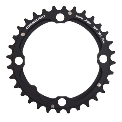 Mittleres Kettenblatt STRONGLIGHT 10V Triple 4 Loch 104 mm