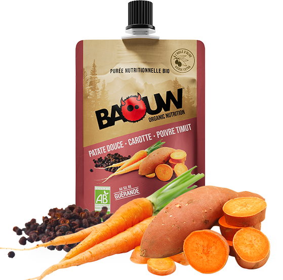 BAOUW Bio Energetisches Kartoffelpüree Rezept Salzig Süßkartoffel/Karotte/Pfeffer (90g)