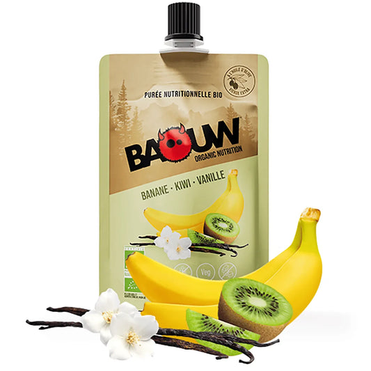 BAOUW Bio Rezeptur Fruchtpüree Banane/Kiwi/Vanille (90g)