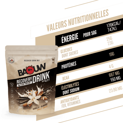 Erholungsgetränk BAOUW RECOVERY (500g) Vanille Mandel