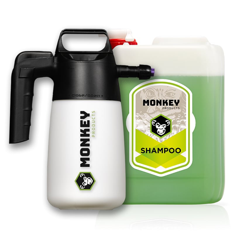 Sprühflasche MONKEY'S SAUCE SUPER FOAM + 5L MONKEY SHAMPOO BIO