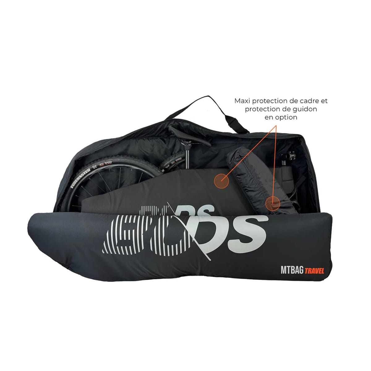 Fahrradtasche MTB BUDS MTBAG TRAVEL (Flugzeug Spezial) Schwarz