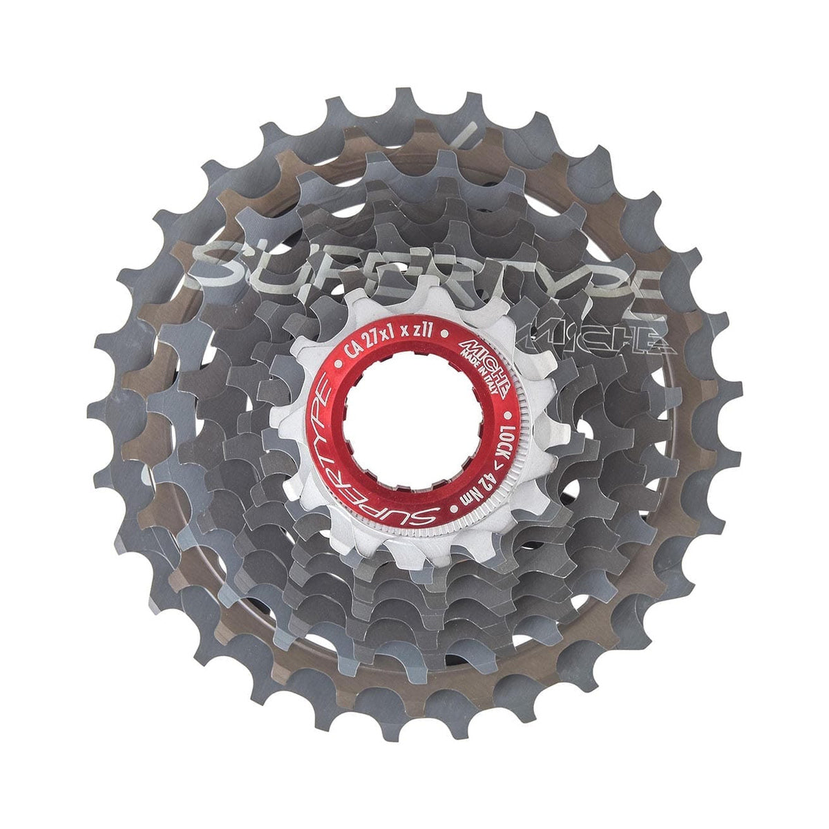 MICHE SUPERTYPE 11-fach-Kassette für Campagnolo – Hauptbild auf weißem Hintergrund