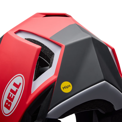 MTB-Helm BELL FULL-10 MIPS LEVEL SET Weiß/Rot