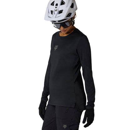 Trikot FOX FLEXAIR Damen Langarm Schwarz