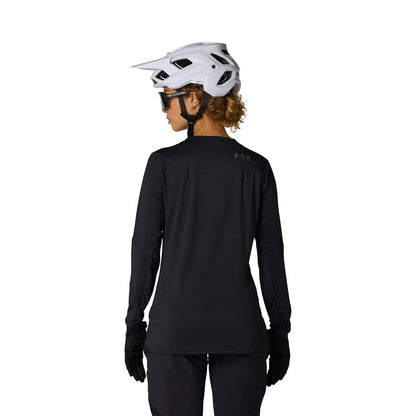 Trikot FOX FLEXAIR Damen Langarm Schwarz