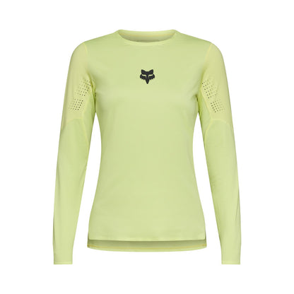 FOX FLEXAIR Damen-Trikot Langarm Limonengelb
