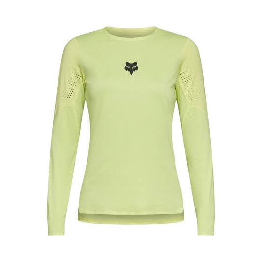 FOX FLEXAIR Damen Trikot Langarm Lime Yellow