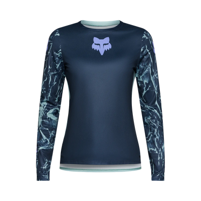 FOX RANGER IMAGE PRINT Damen Langarm-Trikot Blau