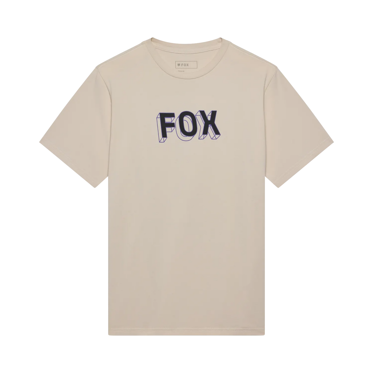 T-Shirt FOX IMAGE PRINT 195 ORIGINAL Kurzarm Beige Chalk