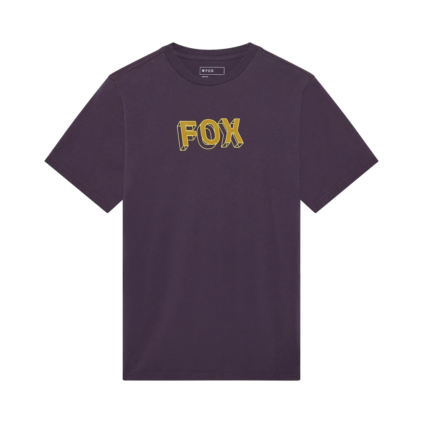 T-Shirt FOX IMAGE PRINT 195 ORIGINAL Kurzarm Violett Plum Perfect