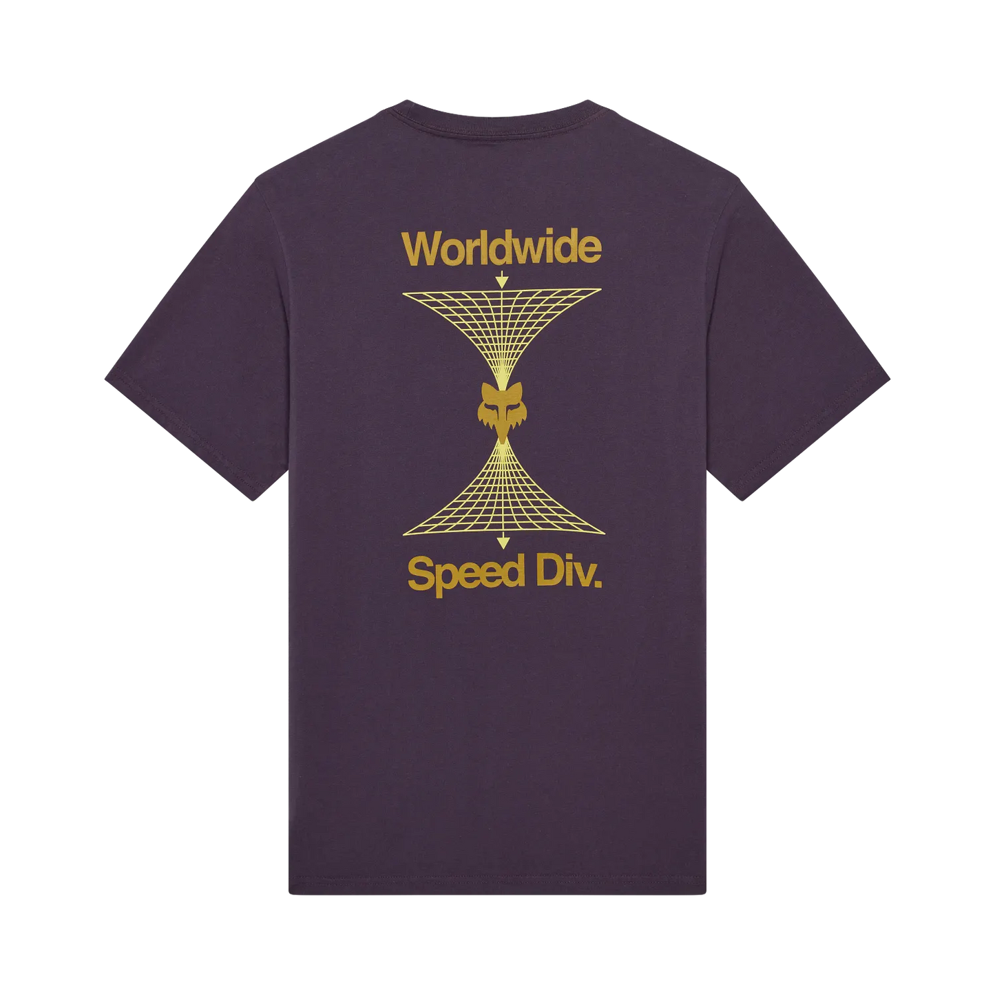 T-Shirt FOX IMAGE PRINT 195 ORIGINAL Kurzarm Violett Plum Perfect