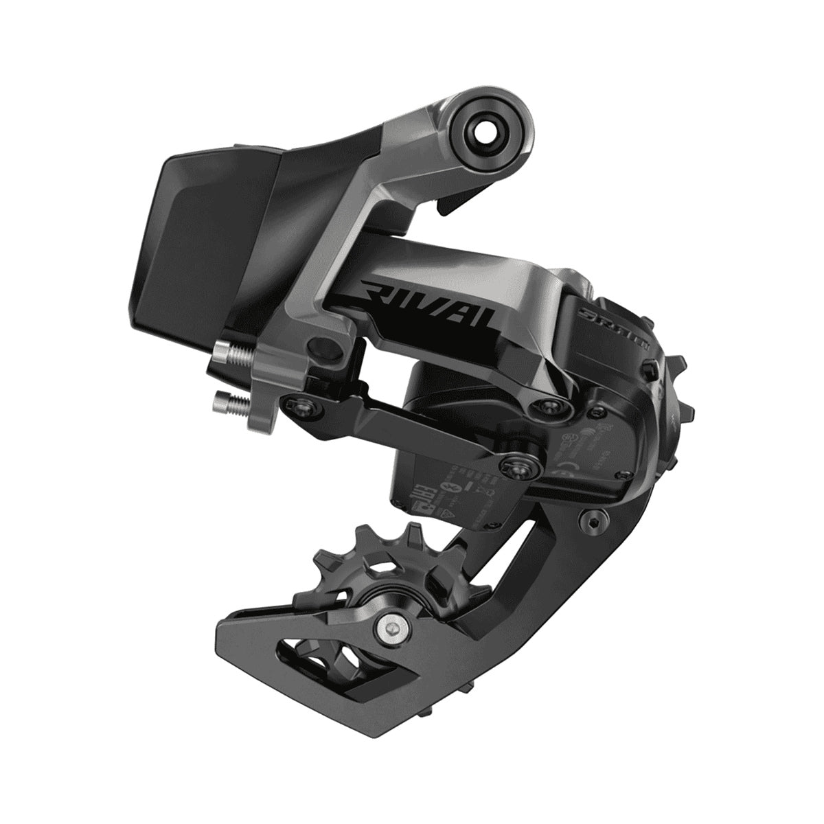 SRAM RIVAL AXS 12-fach-Schaltwerk – Produktansicht vor weißem Hintergrund