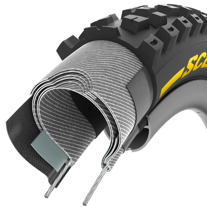Reifen PIRELLI SCORPION RACE DH M 29x2.5 Tubeless Ready Faltreifen Schwarz/Gelb 3907500