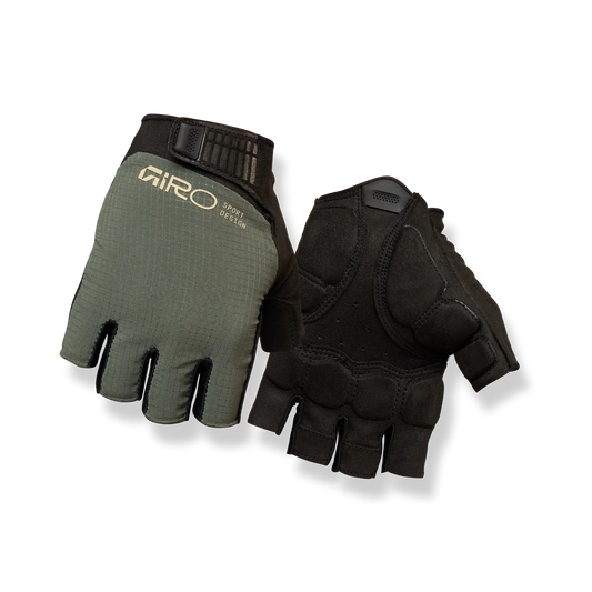 Kurze Handschuhe GIRO BRAVO II Gel Khaki