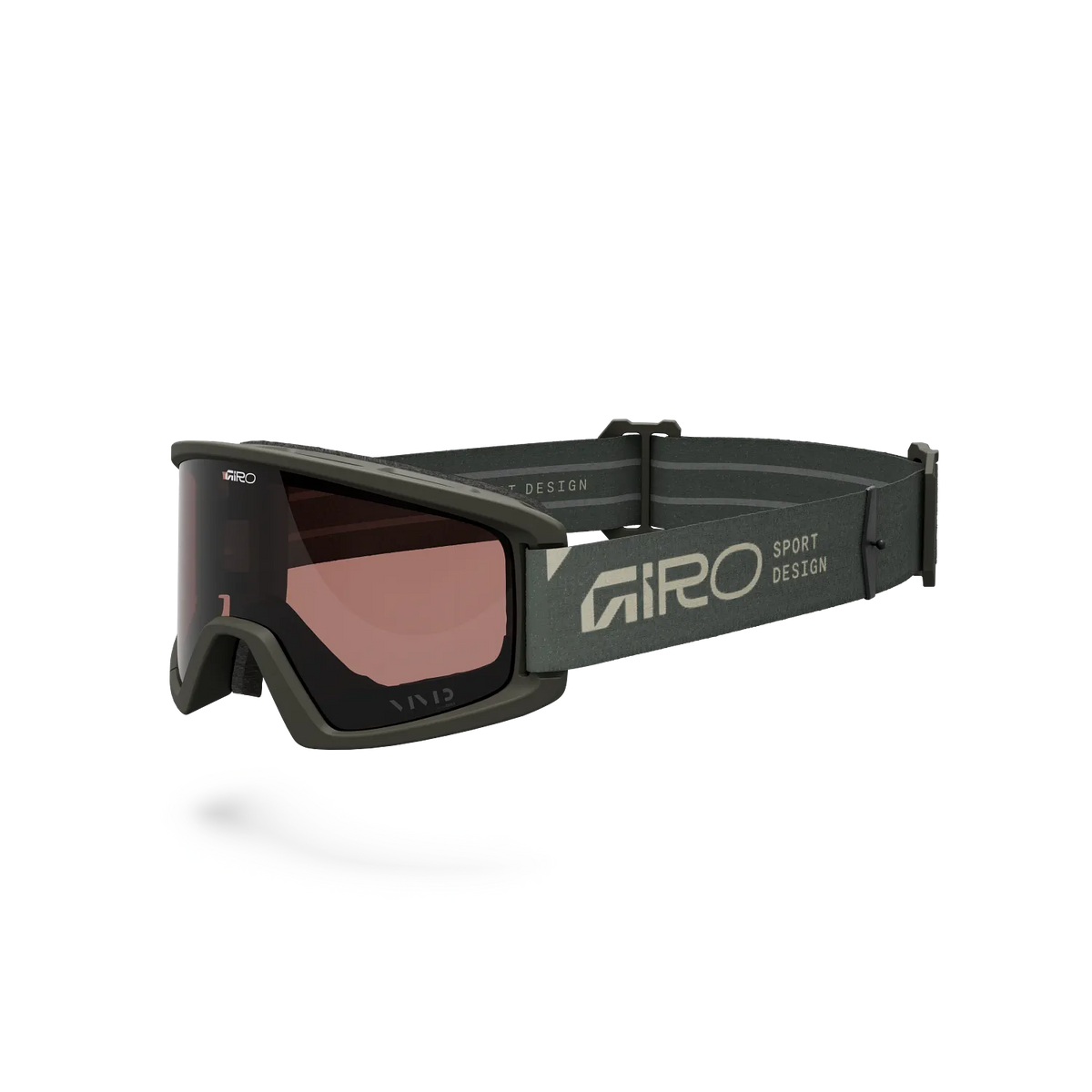 GIRO TAZZ MTB-Brille in Khaki mit VIVID-Scheibe