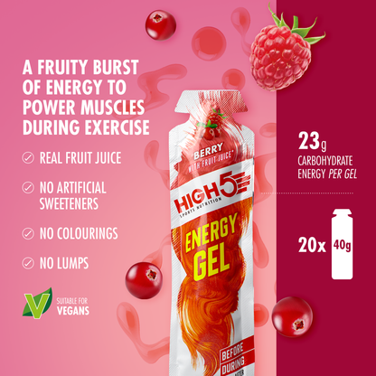 Energiegel HIGH5 ENERGY GEL (40g) Rote Früchte
