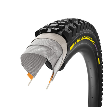 PIRELLI SCORPION BLACK STING Reifen 29x2.40 Supersoft DH+Wall Tubeless Ready Faltreifen Schwarz/Gelb Team Edition