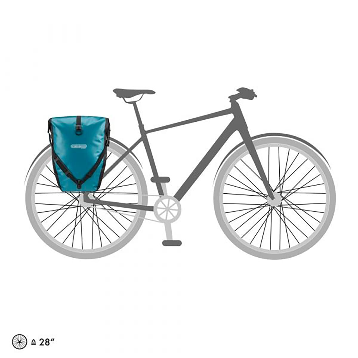 Paire de Sacoches de Porte-Bagages ORTLIEB BACK ROLLER 40 L Turquoise